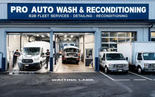 Car wash and reconditioning centers